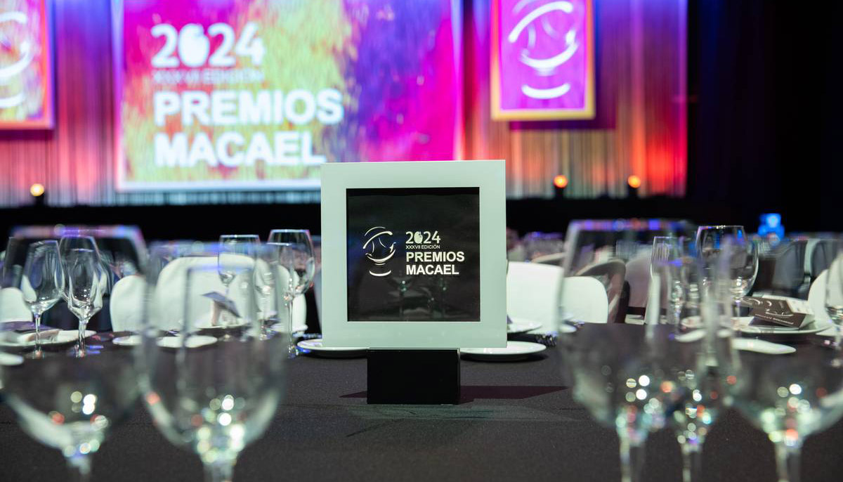 Foto de la gala de los Premios Macael 2024, edicin previa a la 38 edicin de 2025, que contar con representantes institucionales...