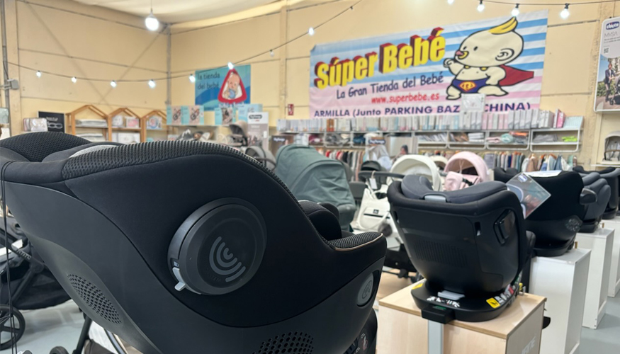 La oferta de sillas auto representa una parte destacada en la exposicin del punto de venta