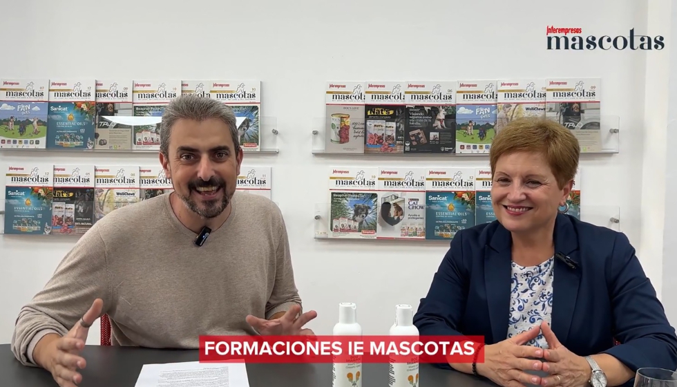 Marc Florensa, director del rea Belleza y Salud de Interempresas, y Anna Vilaseca, farmacutica y CEO de Famiskin