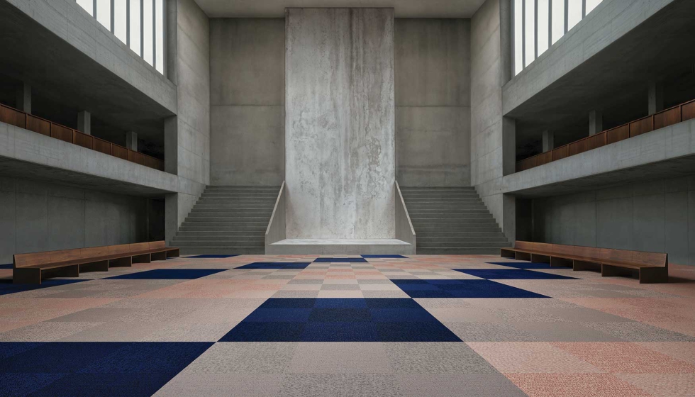 Losetas de 50 x 50 cm dise�ada para adaptarse tanto a instalaciones lineales como a composiciones que utilizan la rotaci�n de 90 grados de las...