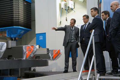 Durante la visita a Ibarmia