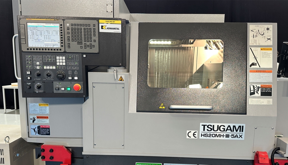 El modelo Tsugami HS20MH-III-5AX completa la gama de tornos Tsugami que ofrece Maquinser