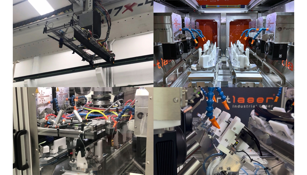 Equipamento de corte de jitos multicabea: a GCUT 8X30 tem oito cabeas galvanomtricas de laser CO2 de 30 W de potncia...