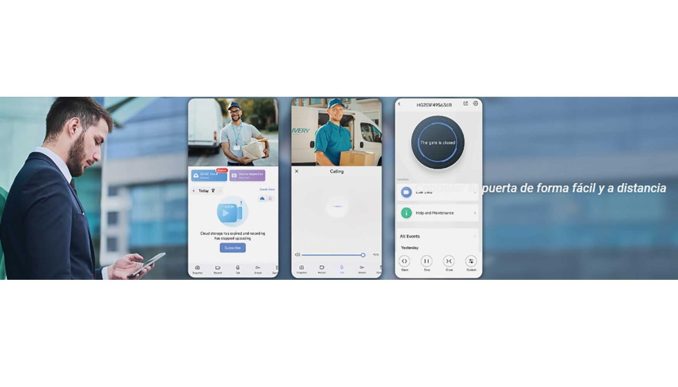 A travs de la aplicacin, los usuarios pueden consultar el historial de uso...