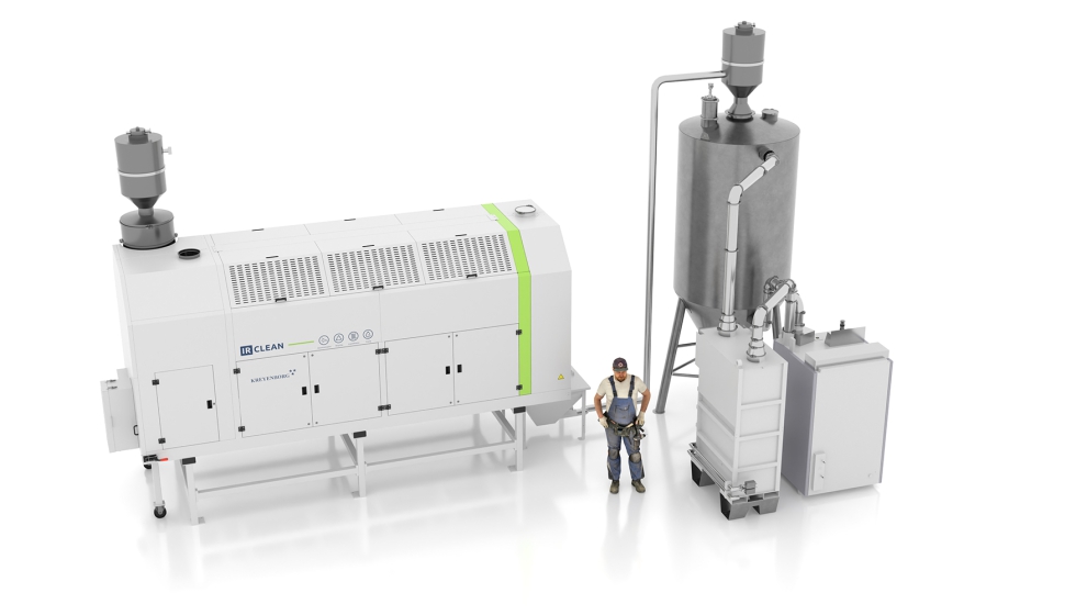 Sistema IR-Clean+ com aprovao FDA/EFSA (IRD + soluo de secagem para descontaminao de rPET)