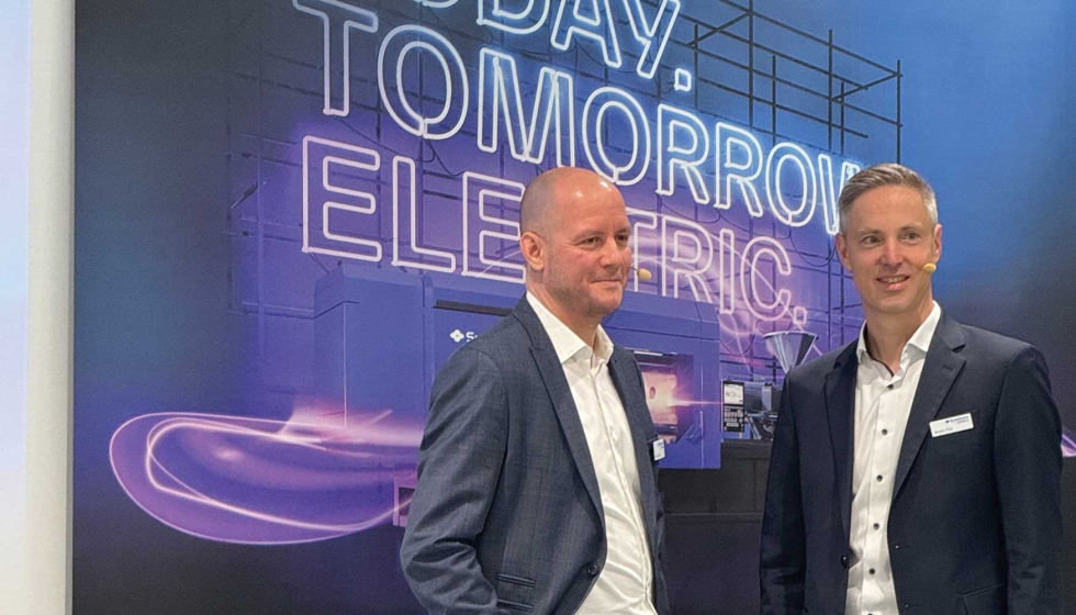 Anatol Sattel, nuevo CSO de Sumitomo (SHI) Demag Plastics Machinery y Martin Ptz, director tcnico