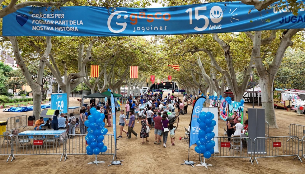 Acto de celebracin del 150 aniversario de Gasco Juguetes al Parc de Tortosa