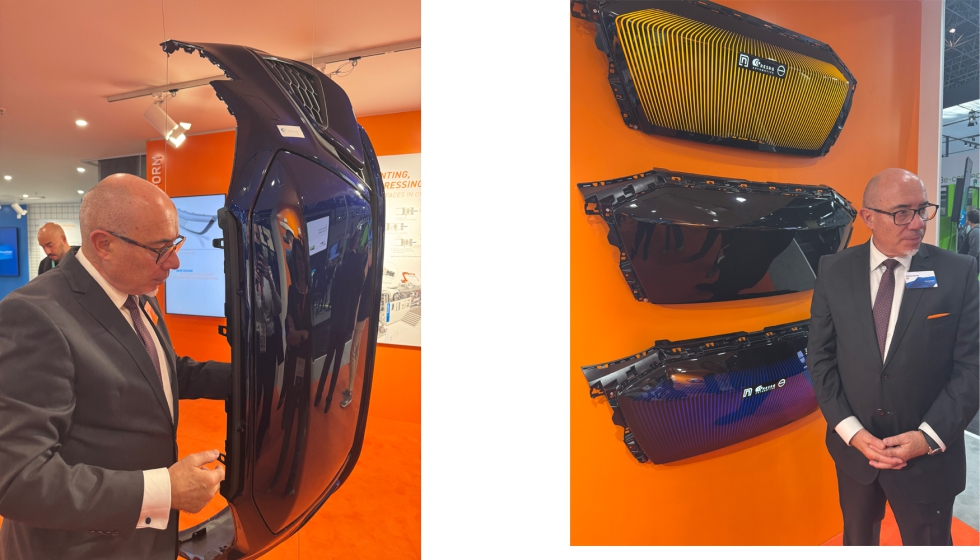 Muoz nos mostr de primera mano las capacidades avanzadas de la solucin ColorForm para pintura sobre PU...