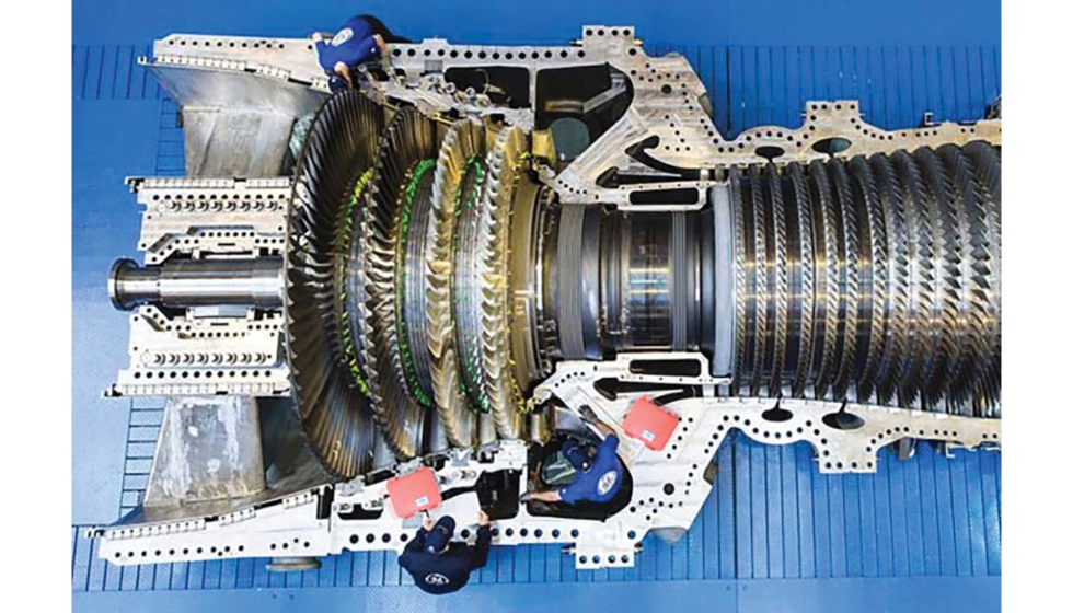 Ejemplo del monitoreo de carga de pernos en una turbina