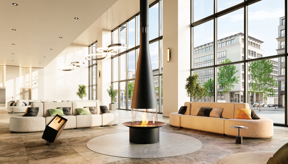 Elegante y ecol�gico, Filiofocus 1600 Bioetanol conserva la elegancia escult�rico de su modelo predecesor