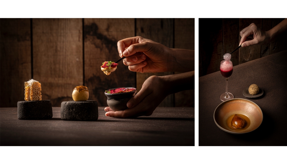 Consta de un �nico men� degustaci�n de 14 pases, concebido como un recorrido por los or�genes y la evoluci�n contempor�nea de la cocina lanzarote�a...