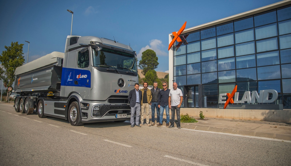 QUADIS Autolica Industriales hace entrega del innovador camin elctrico Mercedes-Benz eActros 600 LS a EXLAND