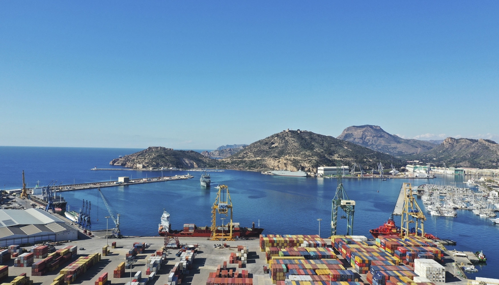 Vista panormica del Puerto de Cartagena