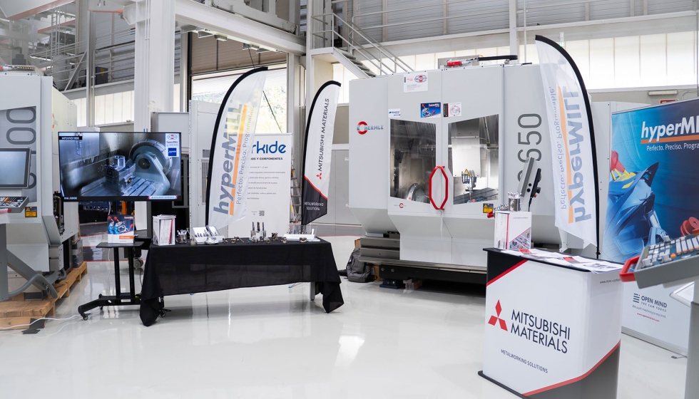Mitsubishi Materials particip junto a colaboradores como Open Mind Technologies (hyperMILL), equipando una Hermle C650