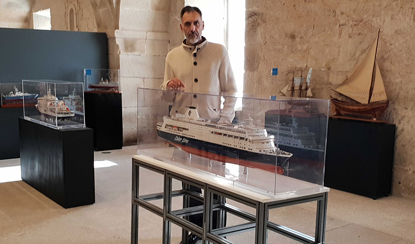 Maqueta del Prinsesse Ragnhild (Fuente Exponav)