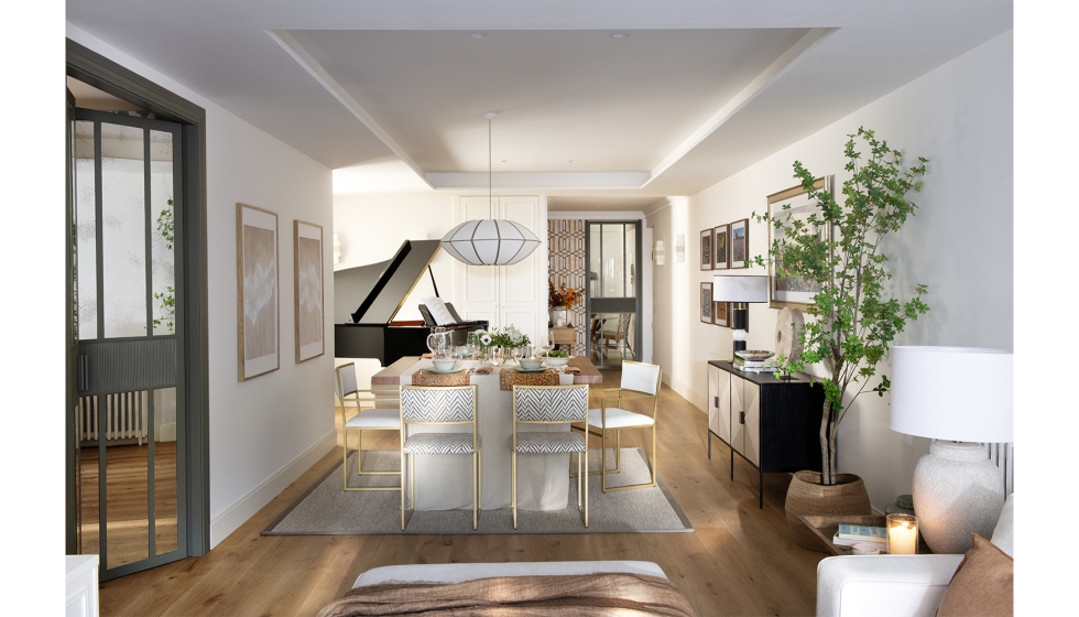 Piso de 130 m� situado en el barrio de Chamber�, en Madrid. Fotograf�a de Stella Rotger y estilismo de Sol Van Dorsen...