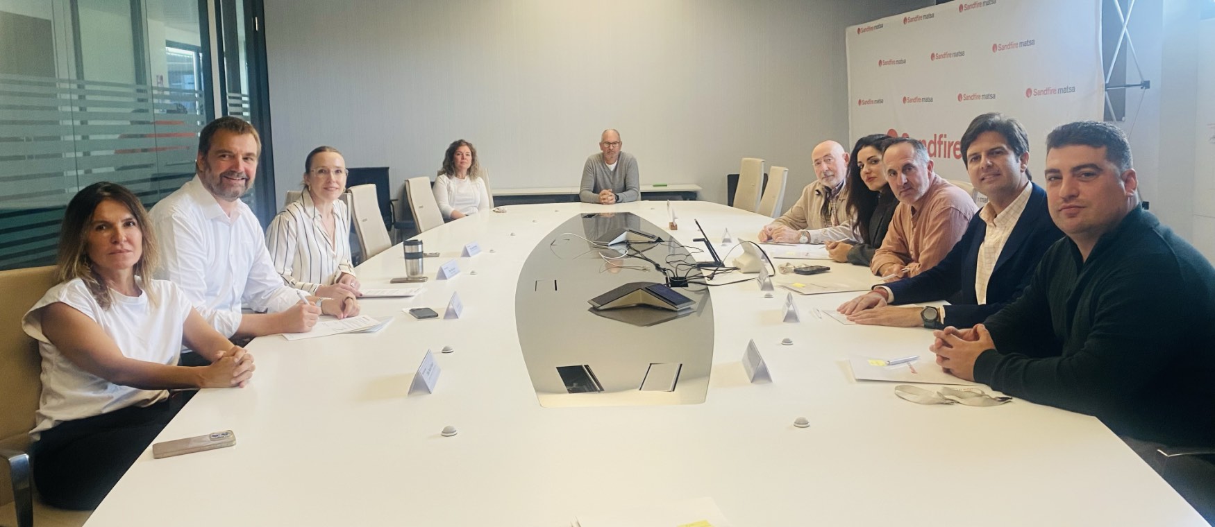 La firma del acuerdo se ha celebrado en las instalaciones de Sandfire MATSA en Almonaster la Real