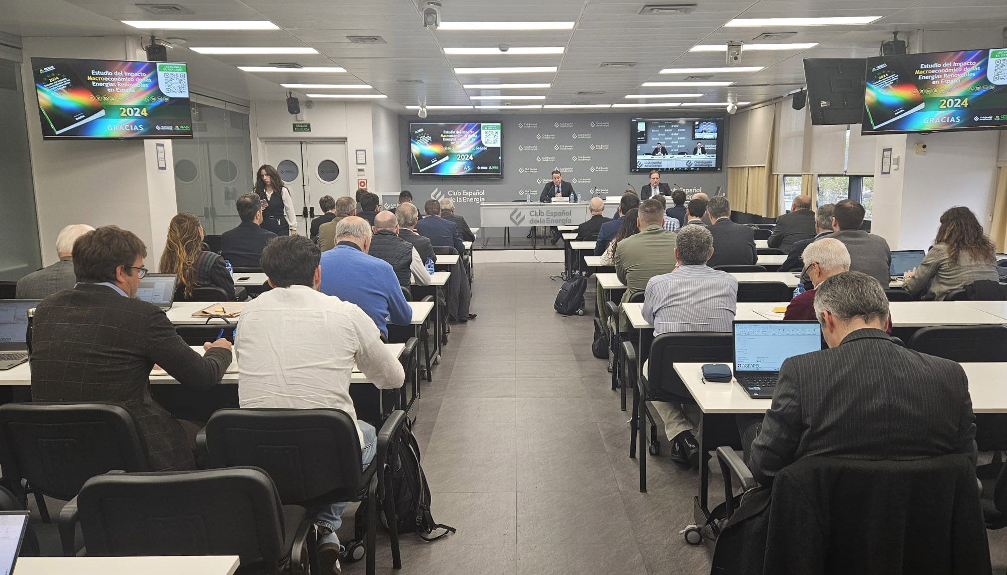 El Estudio del Impacto Macroeconmico de las Energas Renovables en Espaa 2024 se celebr el pasado 31 de octubre en la sede madrilea de Enerclub...