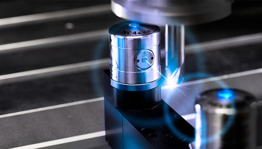 El sistema NC4+ Blue puede medir longitud, dimetro y detectar roturas en las herramientas