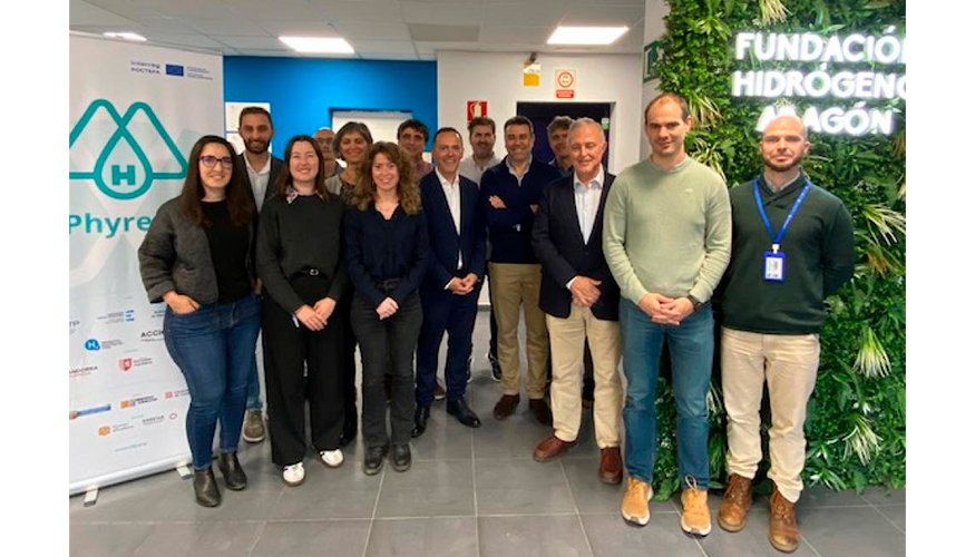 Durante los das 28 y 29 de octubre, los socios del proyecto Phyrene se han reunido en la sede de la Fundacin Hidrgeno Aragn...