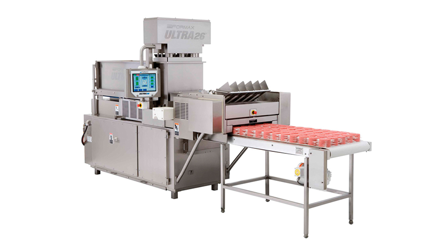La Formax Ultra26 ofrece un control preciso del peso y la forma mientras moldea productos como hamburguesas, salchichas de cerdo, filetes de pollo...