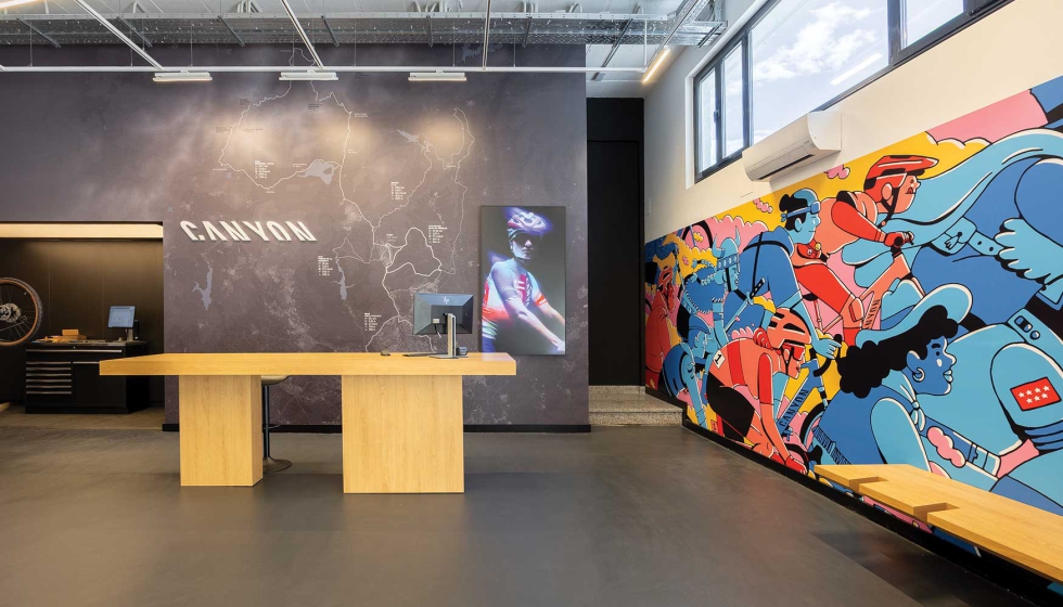 Nuevo espacio de Canyon en Madrid (Tres Cantos), diseado por el estudio de arquitectura plug&go