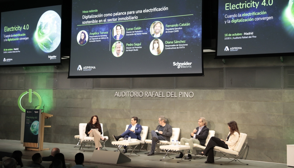 De izquierda a derecha: Neinor Homes, Morph Studio, Grupo CIARE, Ávita y Schneider Electric
