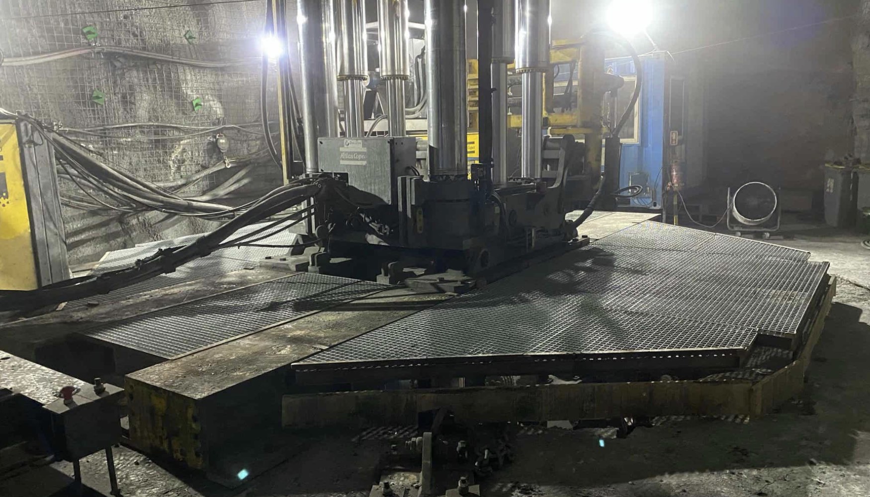 Trabajos de construccin del silo LS260 en la mina de Somincor