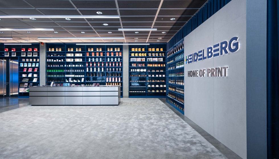 Interior de Home of Print de Heidelberg