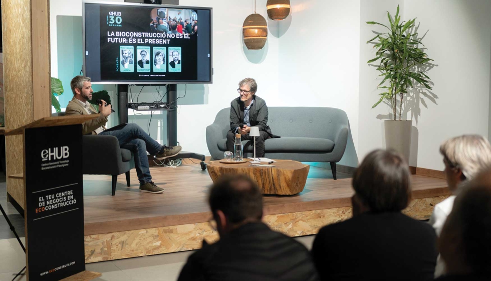 Vctor Falguera, coordinador del Hub de la Bioeconoma de Catalunya, y Antoni Chaves...