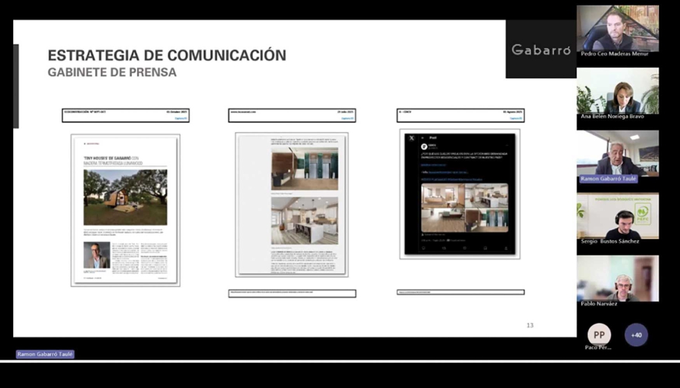 Un momento de la intervencin de Ramn Gabarr en el webinar, donde coment la estrategia de comunicacin corporativa de la empresa...