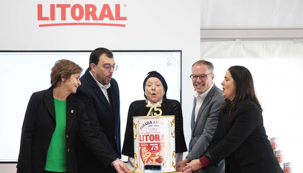 Evento celebrado en la fbrica por los 75 aos del lanzamiento de la fabada asturiana Litoral...