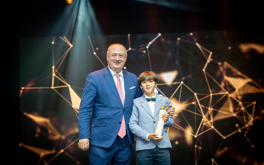 Jos Manuel Fernandes com o Jovem Agricultor em 2035, Duarte Sanches.  Jorge Oliveira