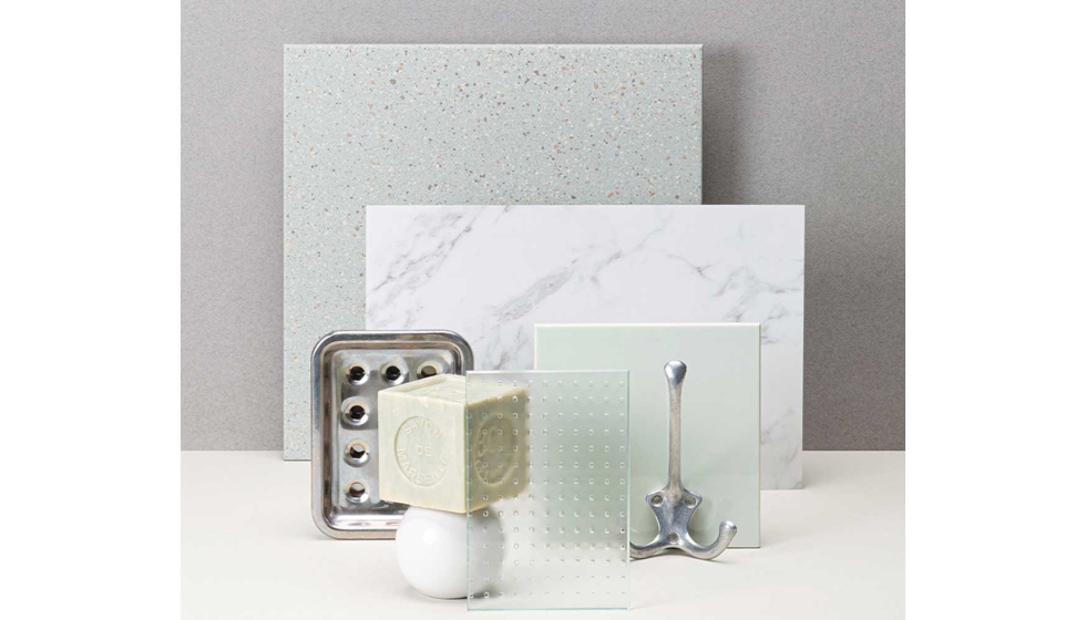 Modelo de vidrio decorativo Imagin Dominos, de AGC