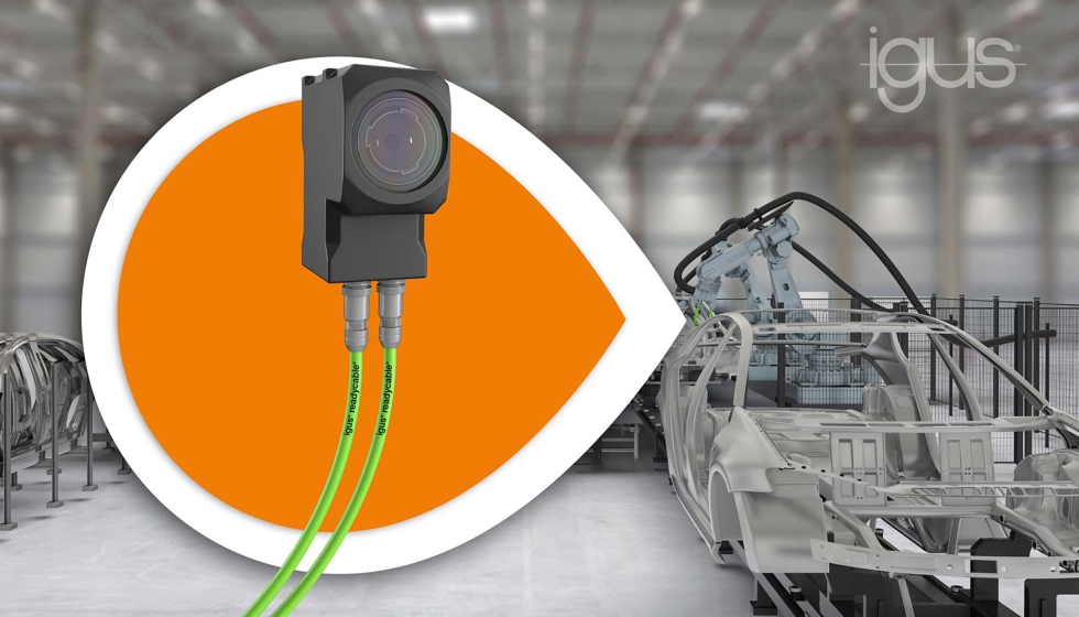 Los cables confeccionados listos para conectar con conexiones de enchufe Keyence a juego aumentan la fiabilidad de los sistemas de visin...