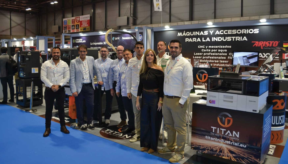 El equipo de Soluciones Integrales para el Rotulista, en la feria