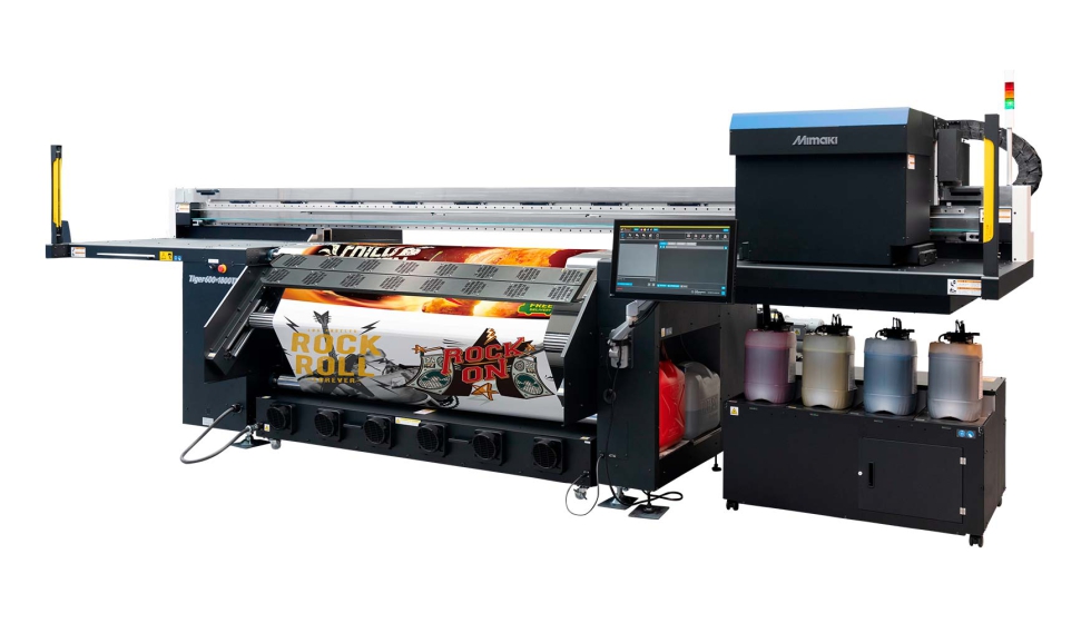 La Tiger600-1800TS equipada con la nueva tinta pigmentada con base de agua AP50 de Mimaki