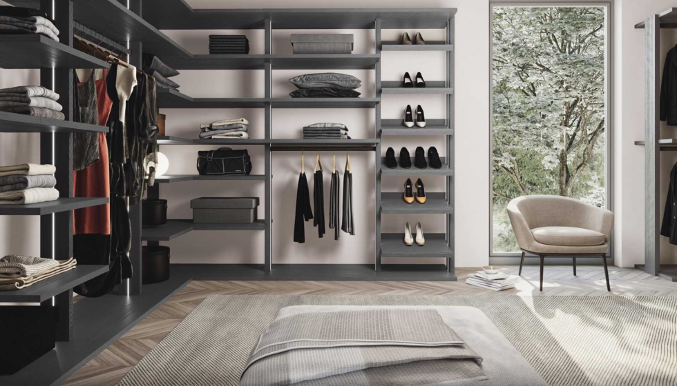 La coleccin destaca por enfatizar la madera natural y lacados para aportar una esttica atemporal