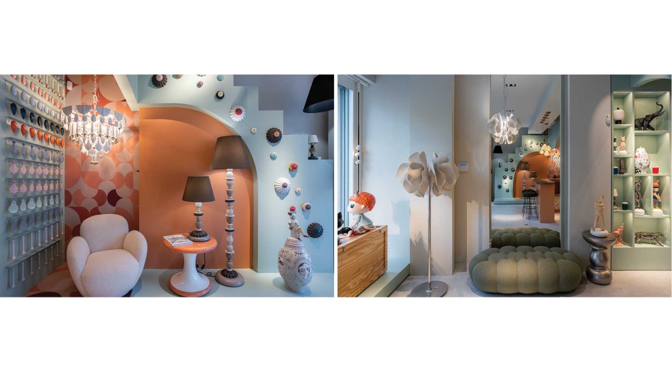 Dos instantneas de este espacio entre decorativo y artstico