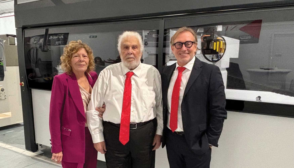 Rossella Meschini y Ennio Cabezzale, fundadores de Mecal, tambin acudieron a la jornada de puertas abiertas de Mecal Ibrica...