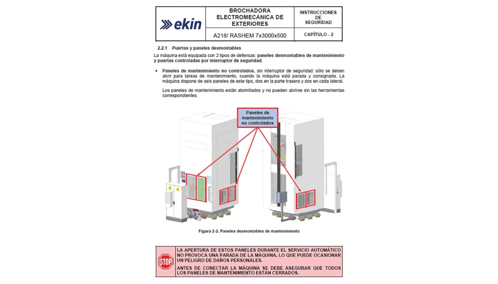Figura 5. Fragmento del manual tcnico con texto e imgenes