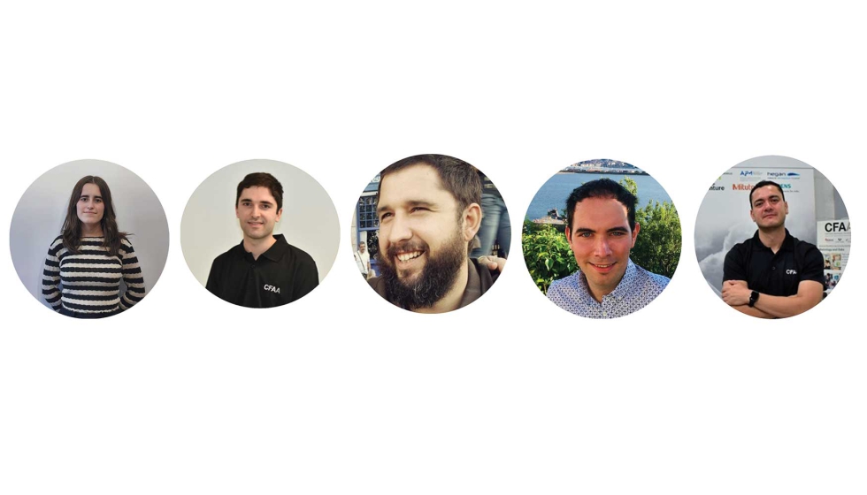 De izq a dcha.: Nahia Iturregi Artiano, Endika Tapia Fernndez, Mikel Egaa Aranguren, Unai Lpez Novoa y Leonardo Sastoque Pinilla...