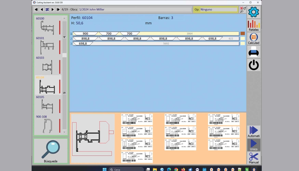 Cutting Assistant, la nueva interfaz de Opera Company para tronzadoras