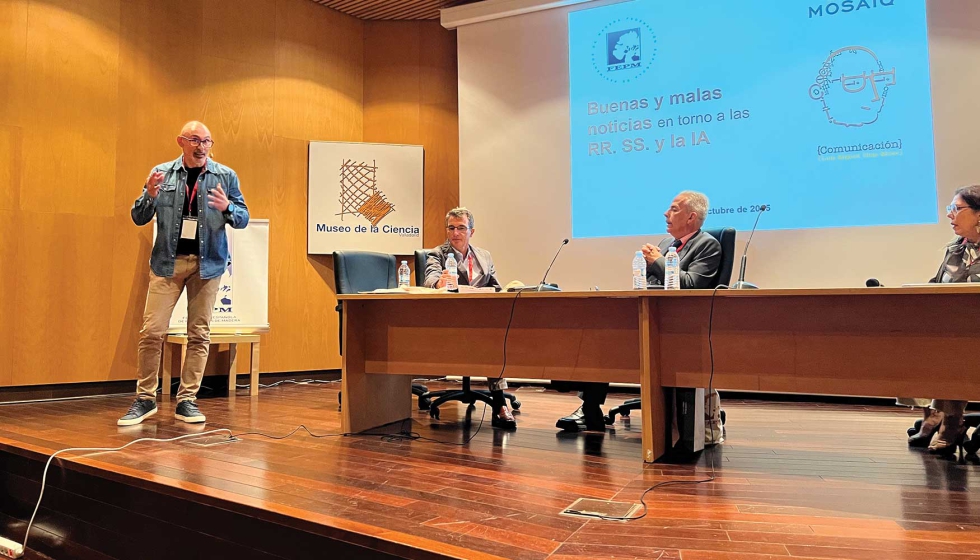 Luis Miguel D�az-Meco durante un momento de su intervenci�n