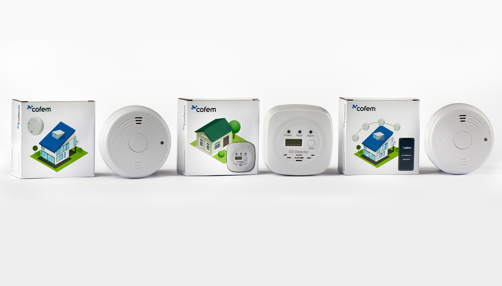EYEHOMELIFE y EYEHOMELIFECO son los nuevos detectores autnomos de humo y monxido de carbono de Cofem...