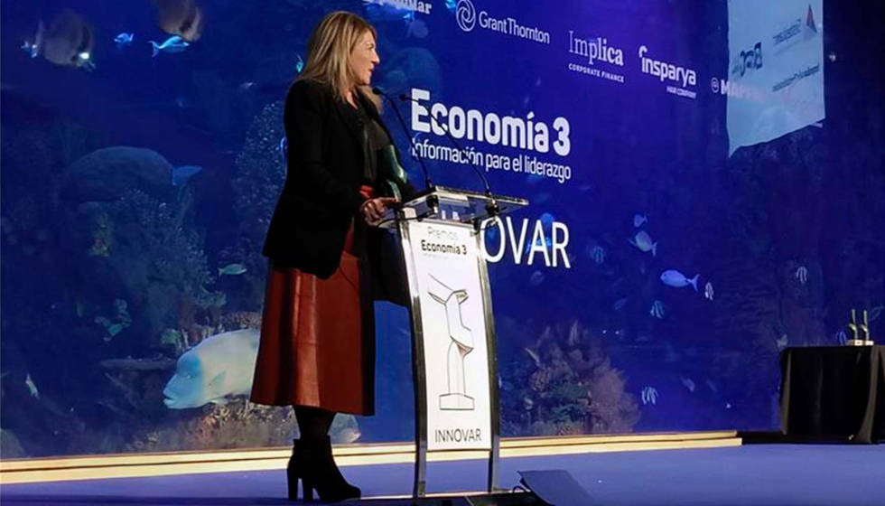 Ana Santiago, presidenta de Sisteplant, durante su discurso