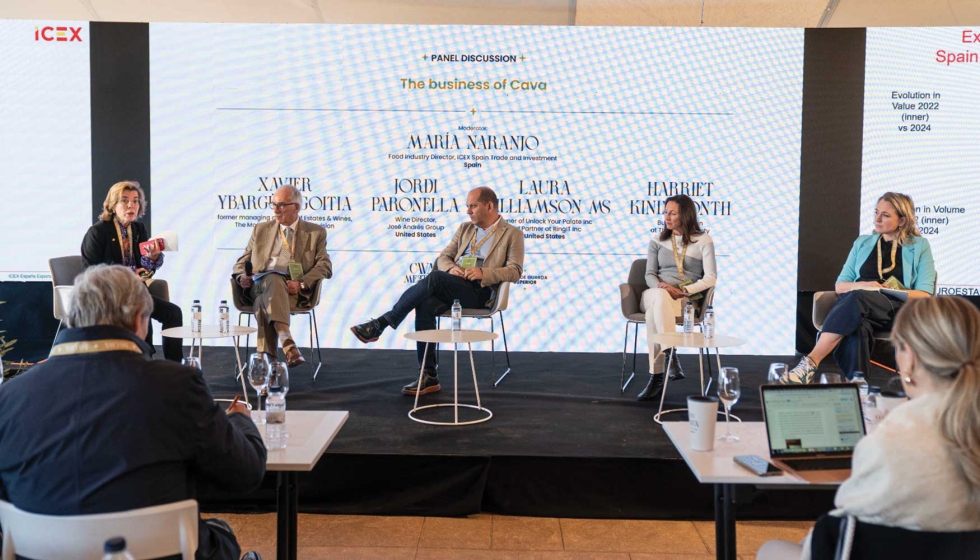 Mesa redonda moderada por Mara Naranjo, directora de Industria Agroalimentaria en el ICEX...