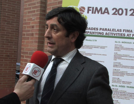 Jos Antonio Vicente, director de FIMA Zaragoza, durante la entrevista en exclusiva que concedi a Interempresas