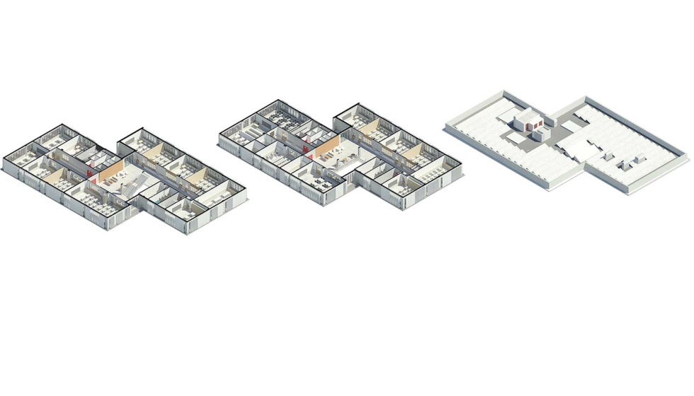 Segunda planta - Tercera planta - Planta cubierta