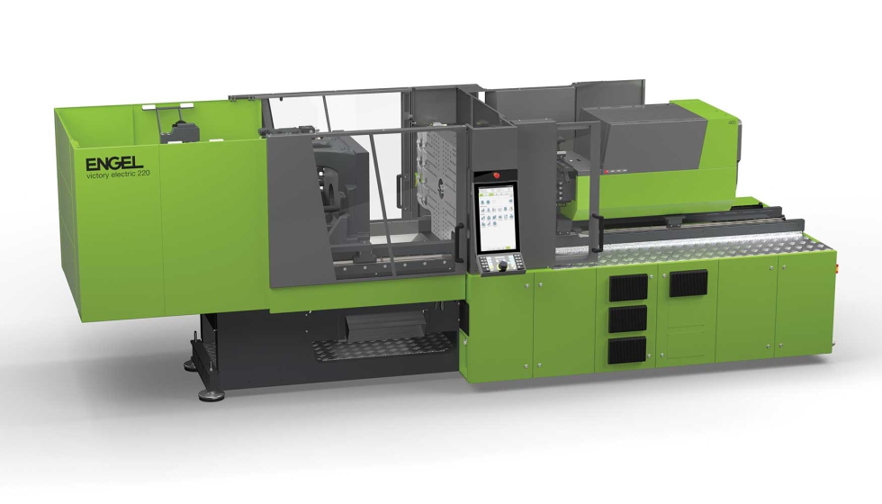 Ms espacio para el molde, menor ocupacin: la nueva mquina elctrica Engel victory electric 220, con una fuerza de cierre de 2...